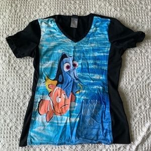 Disney Nemo Womens Scrub Top